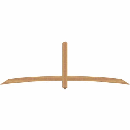 Ekena Millwork Bellingham Timber Gable Bracket, Western Red Cedar, 96"W x 32"H x 3 1/2"D x 3 1/2"F, 8/12 Pitch GBW096X32X0404BEL00SWR